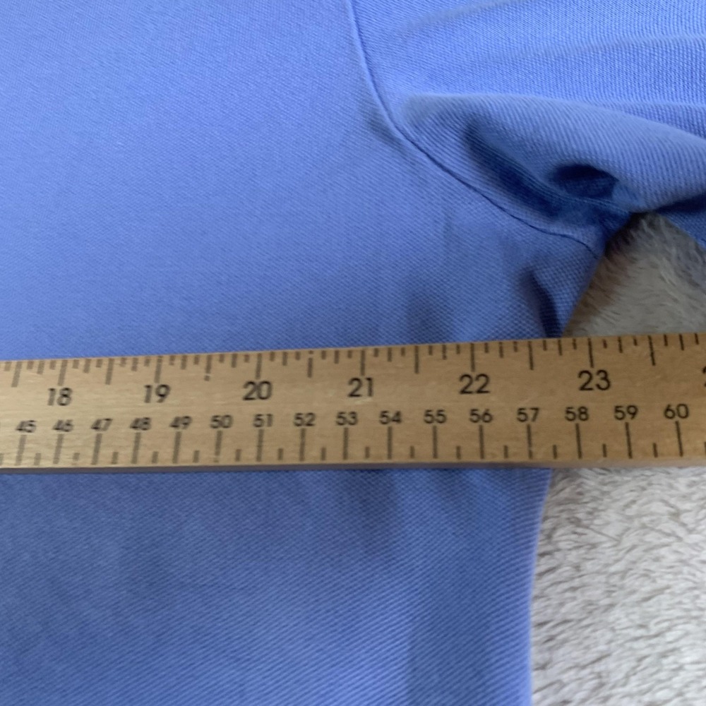 Polo Golf Ralph Lauren Polo Shirt Mens Large Blue Pima Cotton Stretch‎ Knit - Picture 6 of 10